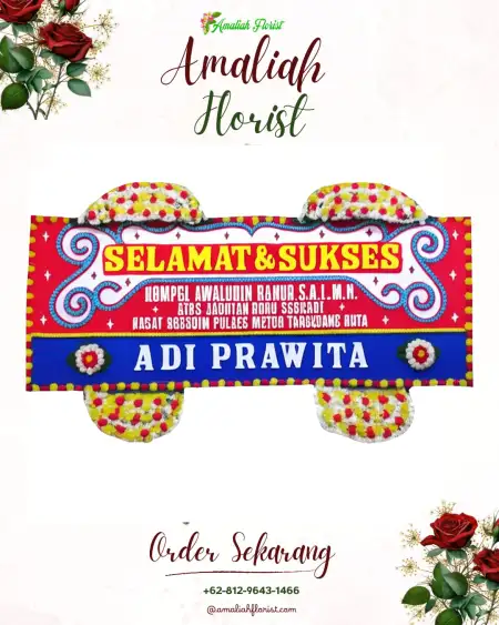 Papan Bunga Ucapan Selamat Bebesen